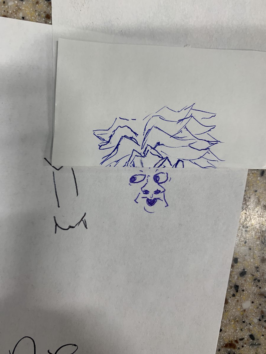 yaboiyeeyo's tweet photo. #doodlesatwork #DragonBallZ #DBZ Broly Poggers. a co worker drew something so i drew something near it, and then... https://t.co/pwsGN0GwQM