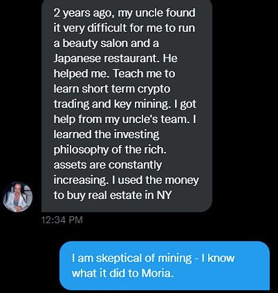 schneiderlorax's tweet photo. They tried to get Aragorn to invest in Crypto. https://t.co/XTAaw4NCBg
