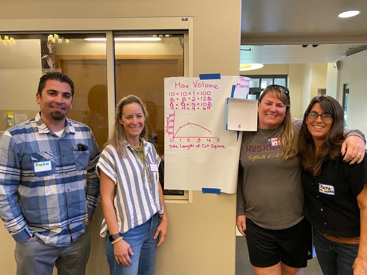 EmilieWisner's tweet photo. #JoBoaler #YouCubed middle school conference day 1 is a hit! We stretched our minds like crazy! https://t.co/Vjt4Hn9jmf