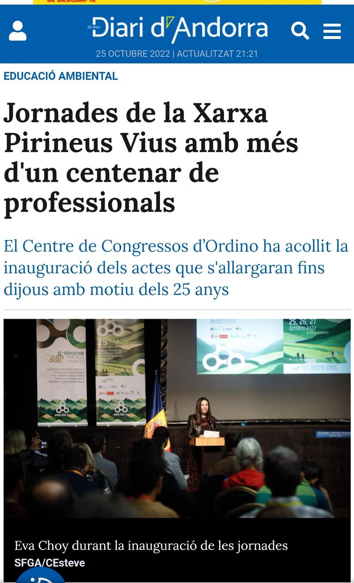 PirineosV's tweet photo. Repercussió a les xarxes socials de la 25ena trobada de la Xarxa Educació Pirineus Virus
#REPV #educacioambiental https://t.co/r89hUlQ0mh