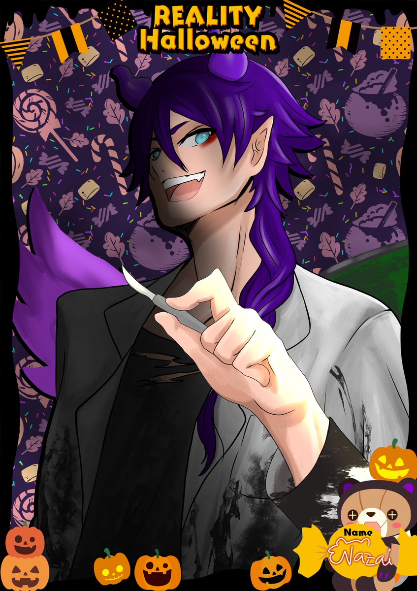SeiounArt's tweet photo. Happy Halloween, Trick or Treat you say?
#REALITY_halloweenart
#REALITYハロウィンアート
#NazaiDraws https://t.co/Wgqq6ZL9SC