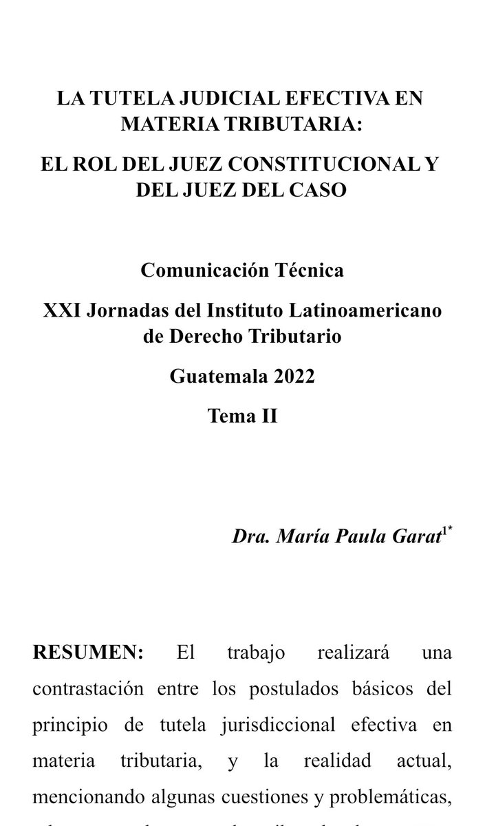 paulagarat's tweet photo. Un gusto participar hoy de las Jornadas del #ILADT en el tema sobre tutela jurisdiccional efectiva hablando sobre el rol del juez constitucional y del juez del caso para lograr una tutela que realmente sea efectiva 👇 https://t.co/xx0V0lhbQg