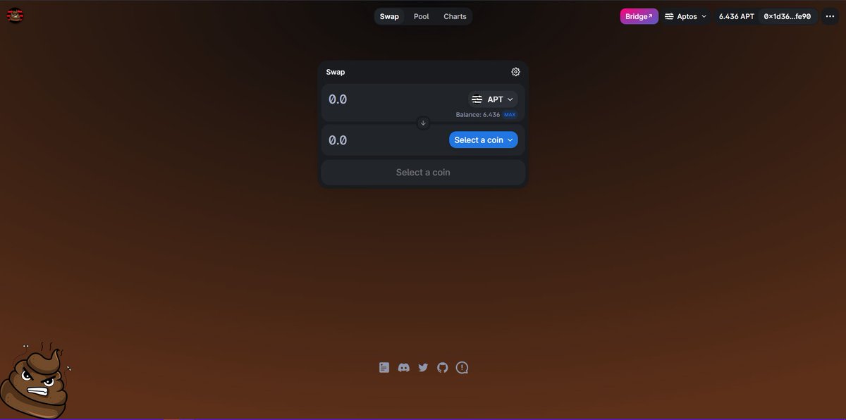 satswassie (@satswassie) on Twitter photo aight no affiliation but the craptos memecoin I like <a href="/ShitSwap/">SHITSWAP DEX *BETA NOW LIVE ON APTOS MAINNET*</a> now has their site live and memecoins on memechain with meme utility and airdops is based
we simply degen this degen chain until the vc's say party over 🫡 aight no affiliation but the craptos memecoin I like <a href="/ShitSwap/">SHITSWAP DEX *BETA NOW LIVE ON APTOS MAINNET*</a> now has their site live and memecoins on memechain with meme utility and airdops is based
we simply degen this degen chain until the vc's say party over 🫡