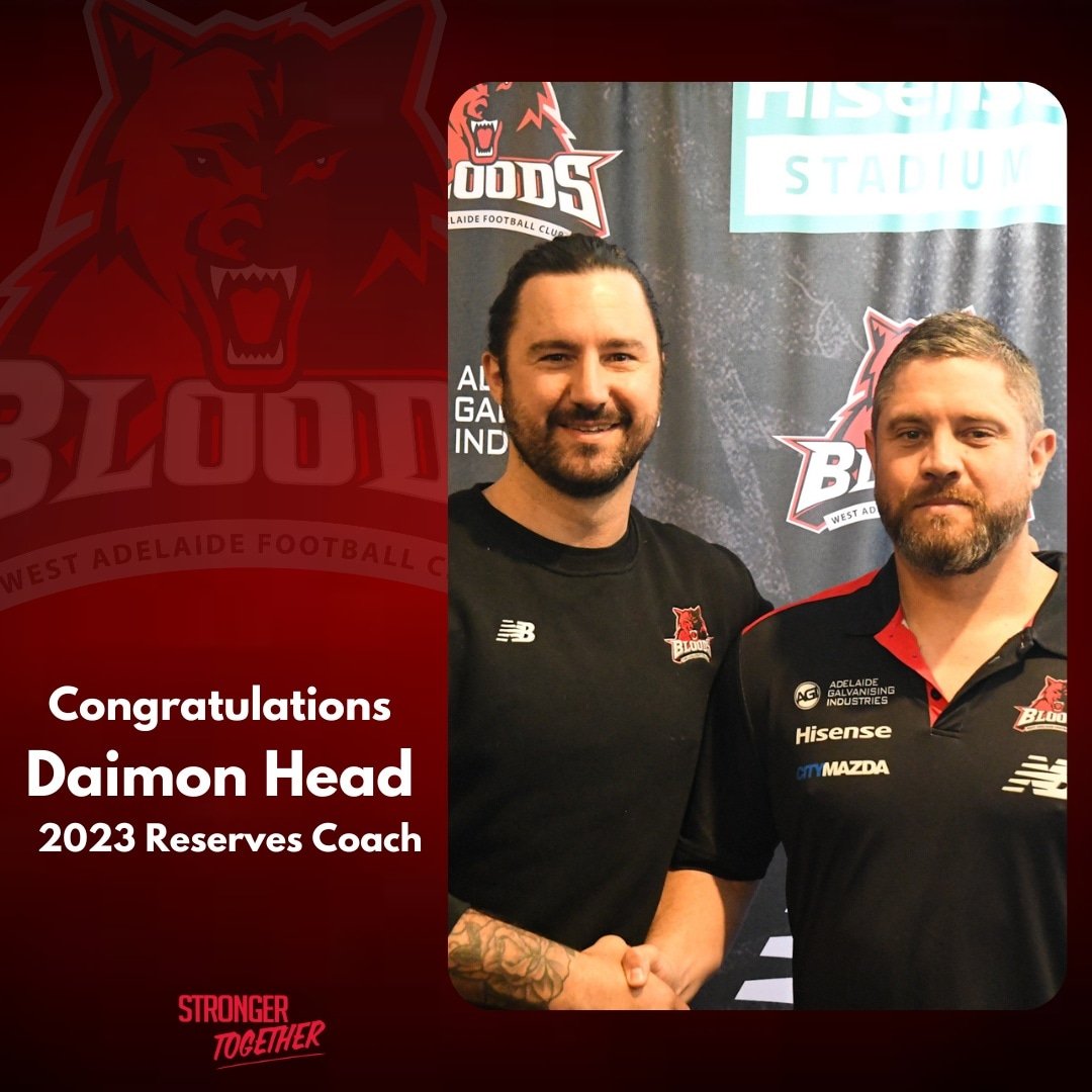 Our 2023 Reserves Coach - Daimon Head 🙌🏻 To read more click on the link: westadelaidefc.com.au/news/2023-rese… ❤️🖤 #Bloods #StrongerTogether
