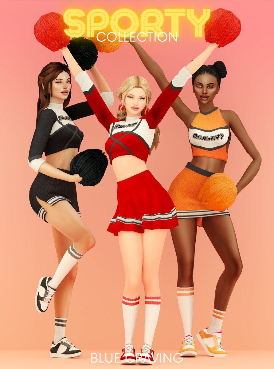 My Cheerleader Sims 4 cc collection is free released ! Go grab it on Patreon ♥🩰🩰 #TheSims4 #Sims4Cc #Sims4 #sims #sims4cc #customcontent #s4cc #ShowUsYourSims #s4cc