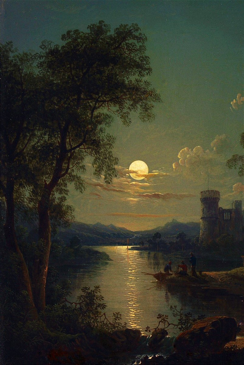solisolsoli's tweet photo. River Scene, 1840, by Sebastian Pether https://t.co/nVdjlTNHVh