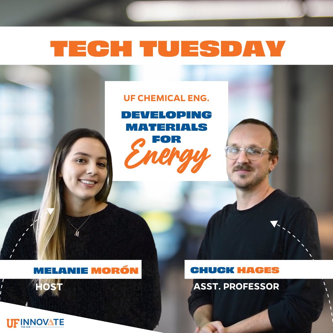 UF Innovate | Accelerate (@ufaccelerate) on Twitter photo Hear <a href="/UFLChE/">UF Chemical Engineering</a>'s Chuck Hages of <a href="/HagesLab/">Chuck Hages</a> talk about his lab's research for the development of new energy materials in today's <a href="/WCJB20/">WCJB TV20 News</a>  #TechTuesday. 🔋🌎
Thank you to <a href="/scadmedia/">SCAD Media</a> for producing this segment. Watch at: youtu.be/ATOE1KQ1YO4 Hear <a href="/UFLChE/">UF Chemical Engineering</a>'s Chuck Hages of <a href="/HagesLab/">Chuck Hages</a> talk about his lab's research for the development of new energy materials in today's <a href="/WCJB20/">WCJB TV20 News</a>  #TechTuesday. 🔋🌎
Thank you to <a href="/scadmedia/">SCAD Media</a> for producing this segment. Watch at: youtu.be/ATOE1KQ1YO4