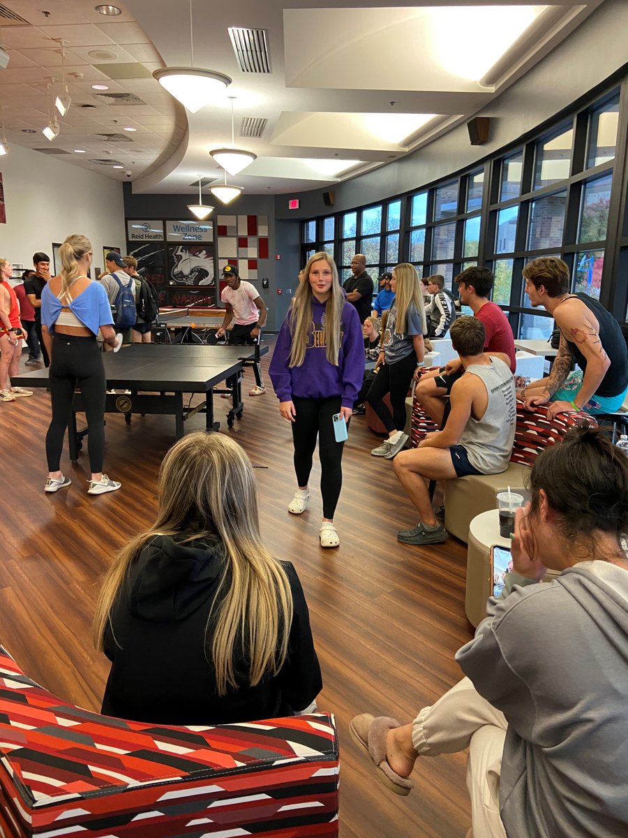 IUE_ENTR's tweet image. @iueast students are preparing for the second Ping Pong tournament this evening at the Graf Center.  @RedWolvesWBB @iueredwolves