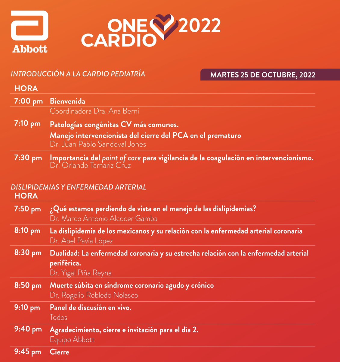 smexcardiologia's tweet photo. One Cardio 2022 @AbbottCardio
Regístrese aquí👇🏻:
https://t.co/cyYcYBSHJ8
#soySmc #SoMeCa https://t.co/Ghm6PwHHws