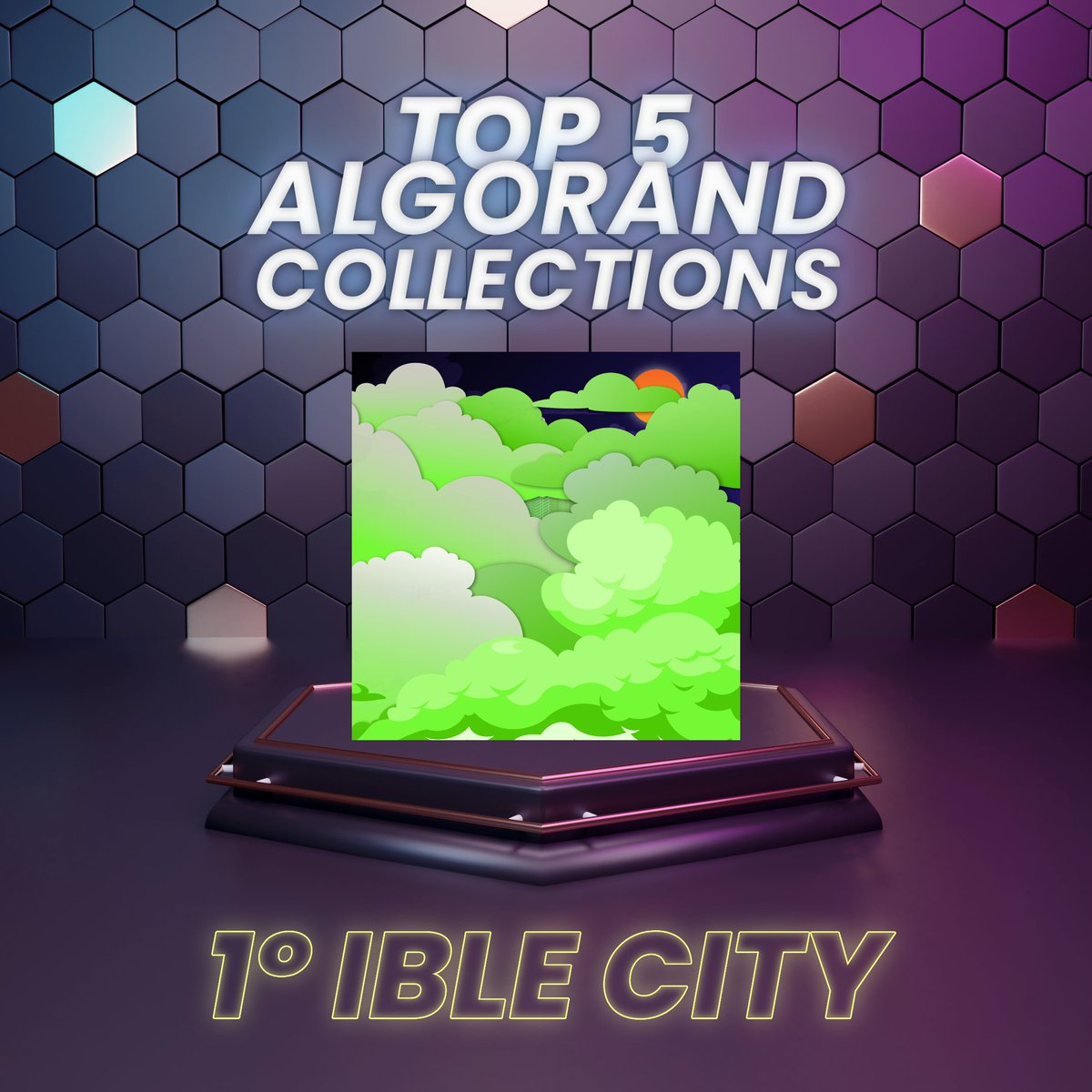 GGManera's tweet photo. 🌎𝗪𝗘𝗘𝗞𝗟𝗬 𝗧𝗢𝗣 𝟱 #𝗔𝗹𝗴𝗼𝗿𝗮𝗻𝗱 𝗖𝗼𝗹𝗹𝗲𝗰𝘁𝗶𝗼𝗻𝘀

1st - Ible City (@govendible) - 52.6k Ⱥ 🥇

#algofam #algobr #algonft #algorand #AlgorandHasNFTs https://t.co/ZxeG4YgzxQ