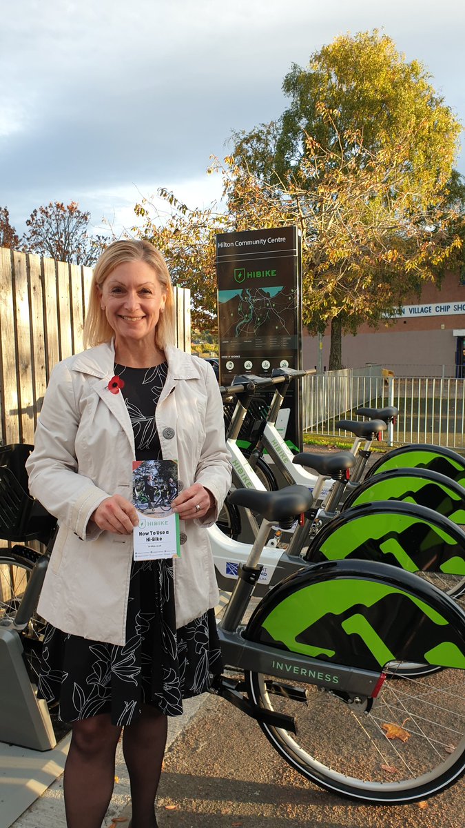 Delighted to see HI-BIKE installed at Hilton Community Centre.  Download the app &amp; choose a membership. Discounts for students. Also Equal Access passes, funded by Lochaber Environment Group and HITRANS.  Ride anywhere within the local area of Inverness or Fort William.