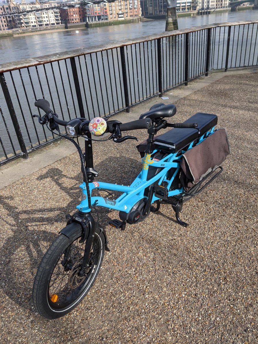 etta_collier's tweet photo. My lovely Tern GSD was stolen from a Cyclehoop by my house last night. It's our main form of transport. We'll be lost without it. If anyone sees one for sale, please check the frame number with @bikeregister @margynewens @RM_Leeming https://t.co/65cgdQ5k3W