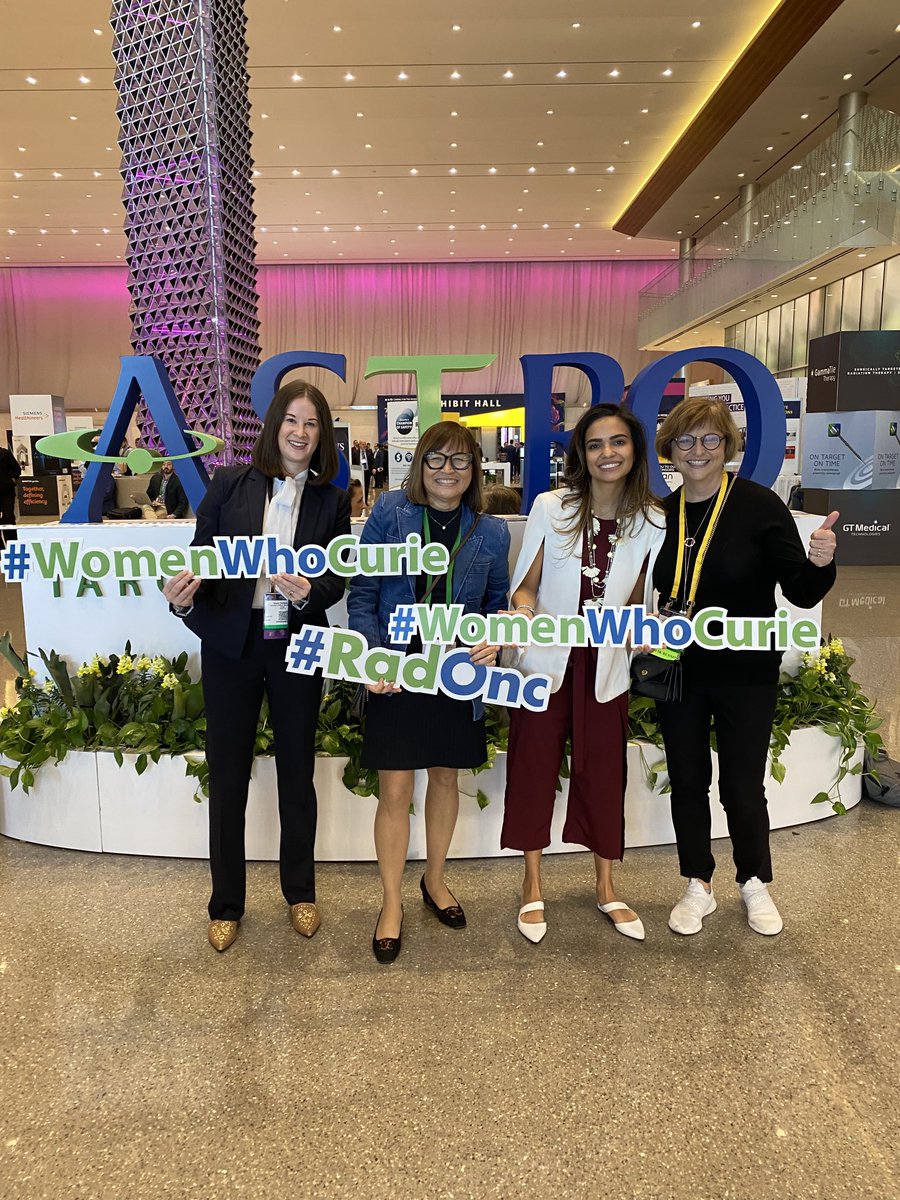 Having a wonderful time with the ⁦@SylvesterCancer crew at #ASTRO22 #WomenWhoCurie ⁦@ASTRO_org⁩ ⁩