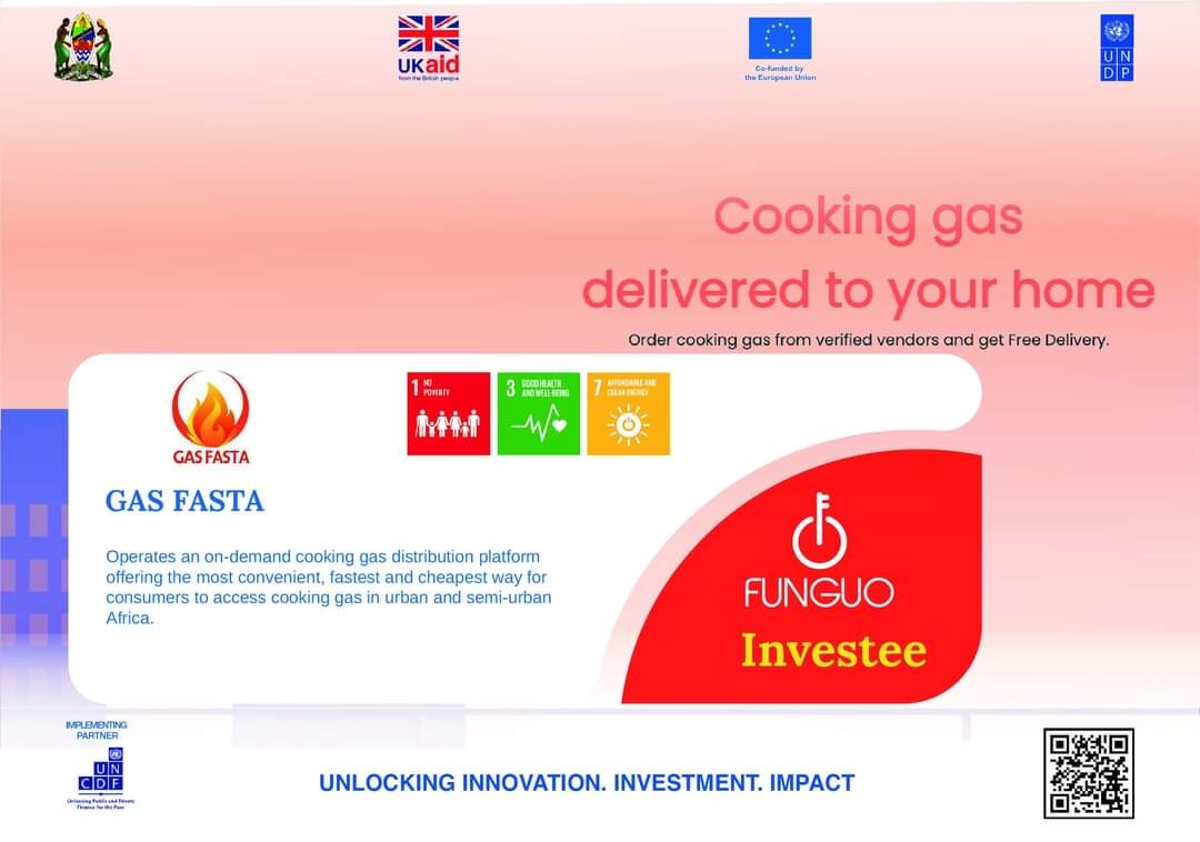FastaGas's tweet photo. We are very excited for being selected as one of the 26 investees of the first cohort of the Funguo Tanzania funding round by UNDP Tanzania @uncdf and funded by UNDP Tanzania European Union in Tanzania UK in Tanzania #InnovationFinancing #ImpactFinancing #UnlockingFinancing https://t.co/tLQTzLlx1o