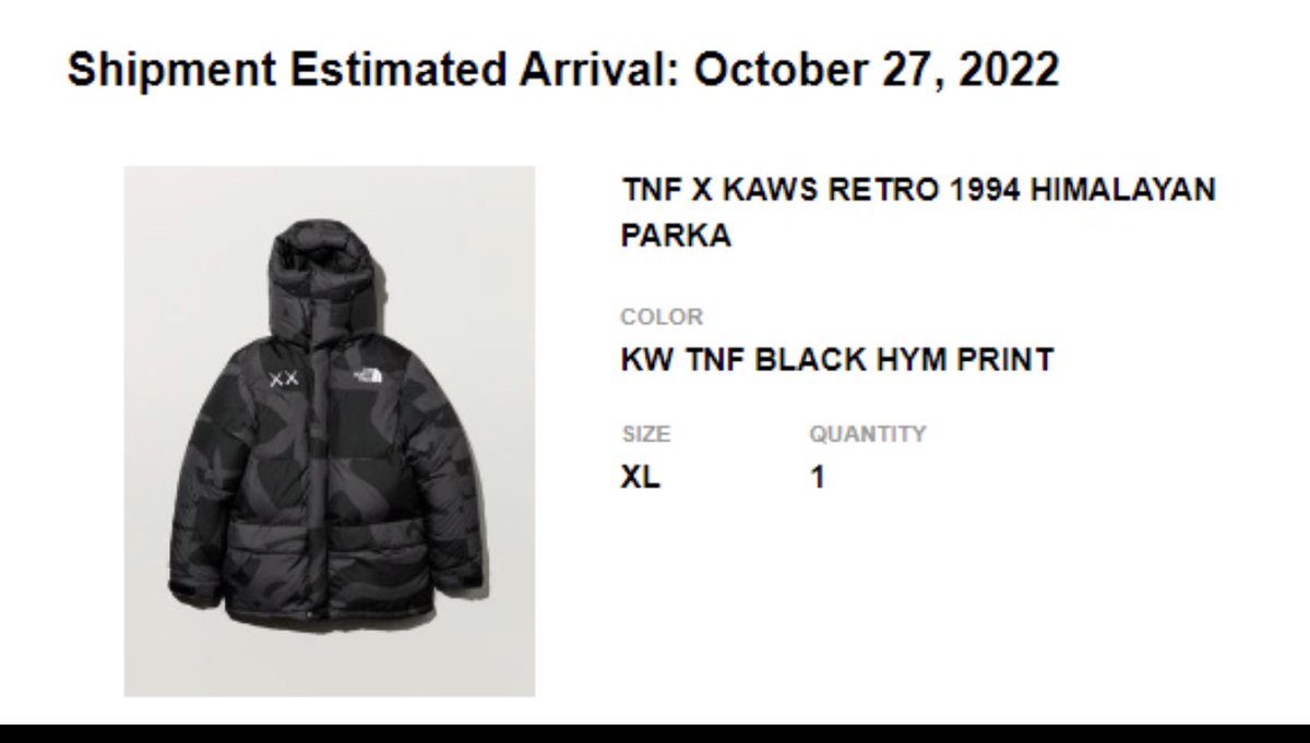 #kaws will trade for a size a large, #TheNorthFaceXXKAWS