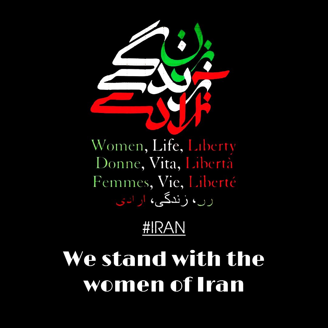 As the death toll rises in Iran, our hearts go out to all women who are protesting, and to all who stand for democracy and liberty. 
It is heartening to see their bravery, and sickening to see the brutality with which its being met. 

#mahsaamini #iranprotests #freedom
