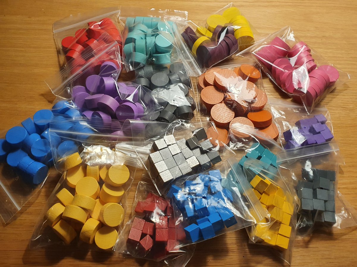 Game Designers! I have just added a load of wooden game components to my online shop. AND everything is on sale. So if you need some wooden cubes or discs, look here: thedarkimp.com/product-catego…