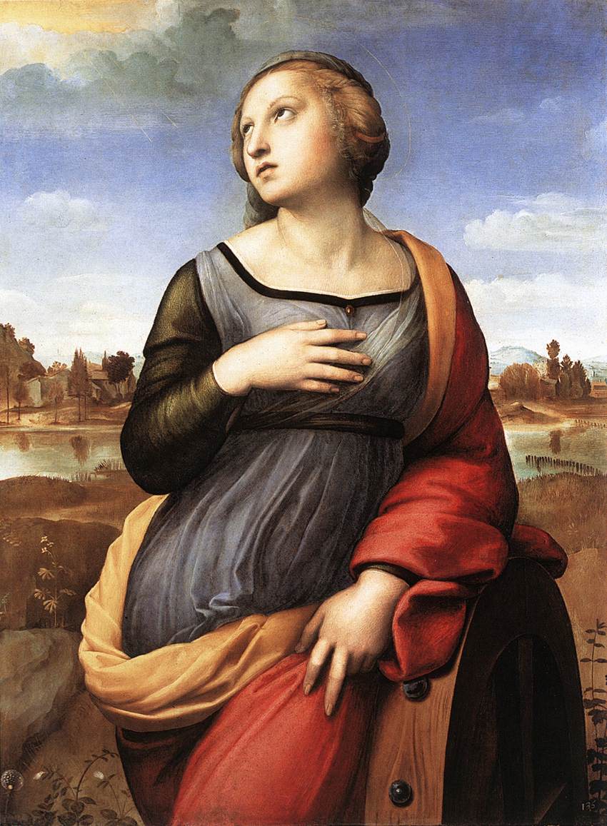artistraphael's tweet photo. St. Catherine of Alexandria, 1508 #raphael #highrenaissance https://t.co/qDI3PO7qVy https://t.co/JmcjDS3fyD