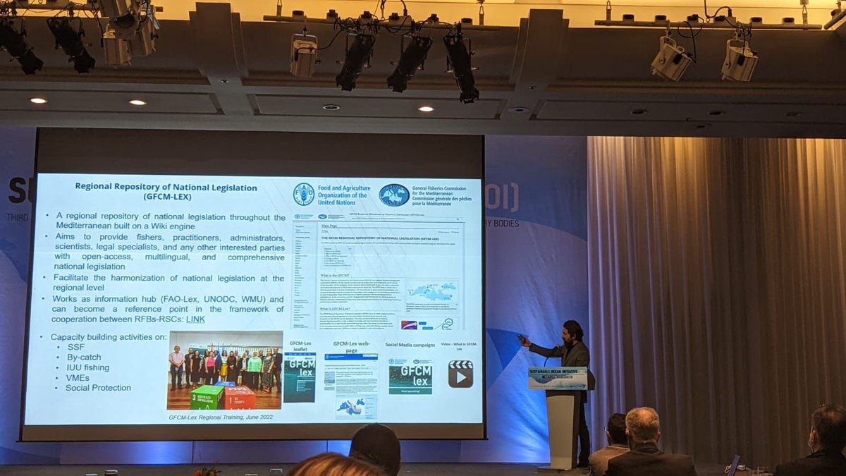 @UN_FAO_GFCM Legal and Institutional Officer, Nicola Ferri, was #today in #Busan for the 3rd #meeting of the Sustainable Ocean Initiative Global Dialogue with Regional Seas Organizations and Regional Fishery Bodies, showcasing cooperation with @UNEPMAPNews and #GFCMLex❗️