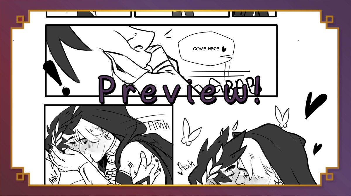 MTN_400's tweet photo. A little preview of my 8pg #Thanzag 🔞comic I did for  @TZServerZine !! 
Comes out on Oct 29th!✨🔥🦋 https://t.co/dj1TFt60Gj