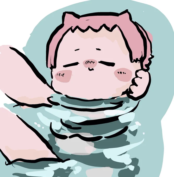お風呂に入れてもらって気持ちいいバブウララ 