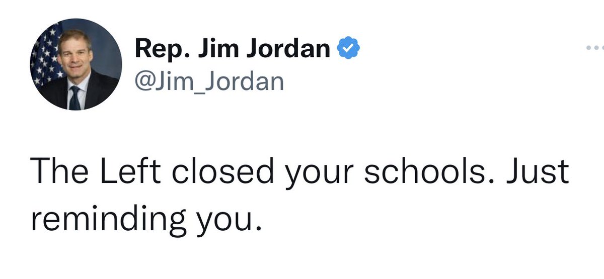 Gym Jordan looked the other way when young wrestlers were being sexually abused. Just reminding you.