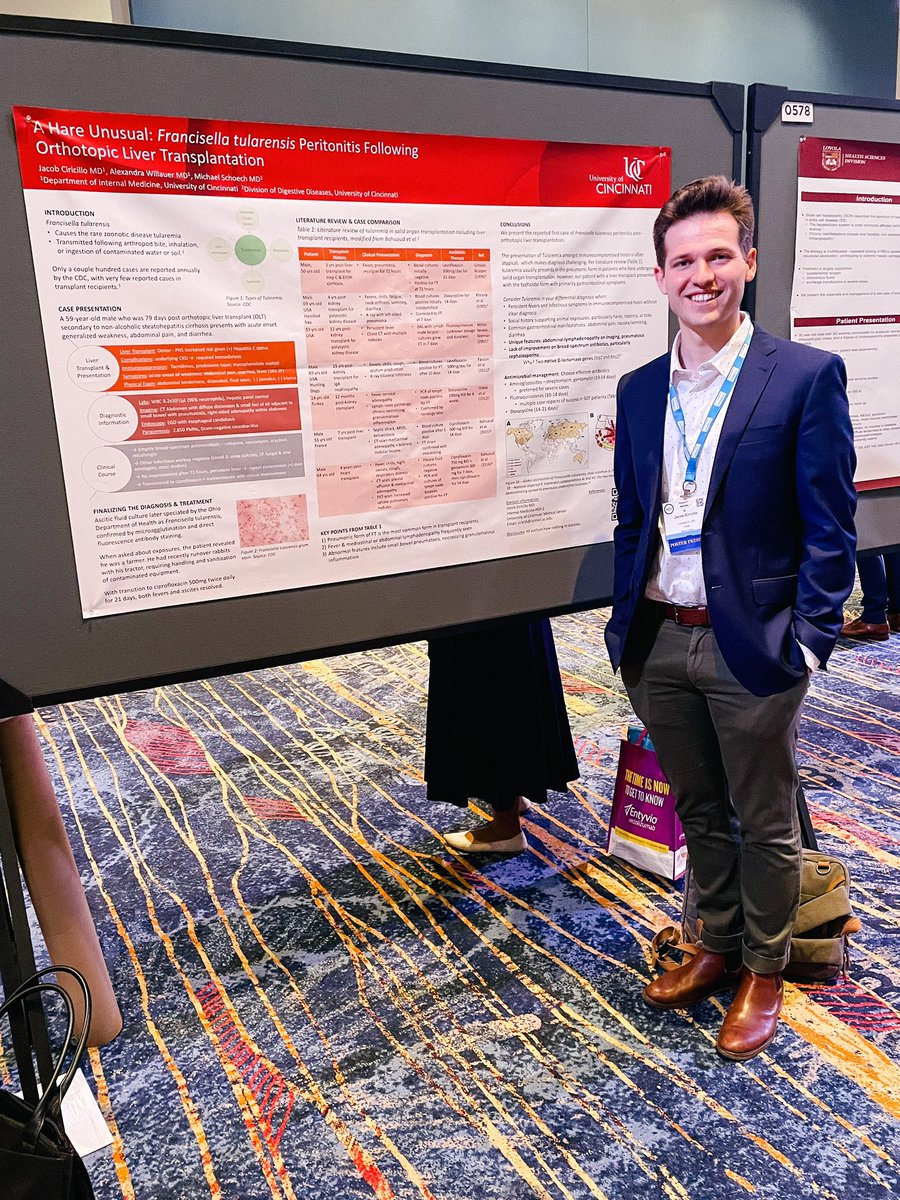 🚦Stop by and check out posters 573 and 577 this afternoon at #ACG2022 from @UCincyIM PGY-2 <a href="/jakeciricillo/">Jacob Ciricillo, MD</a> and UC GI fellow <a href="/DYenMD/">Debra Yen, MD</a>!

<a href="/LiverDoc1/">Mick Schoech, MD</a> 
#GITwitter #MedTwitter #UCthelove
