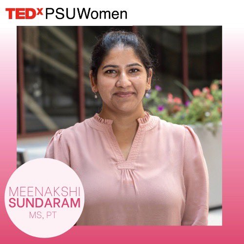 We are WOMEN. ❌ We are excited to announce our final speaker for TEDxPSUWomen, Meenakshi Sundaram, MS, PT! 

I am a science geek, trained physical therapist and a doctoral student.

Read more here! instagram.com/p/CkJIJtyuZuC/…
