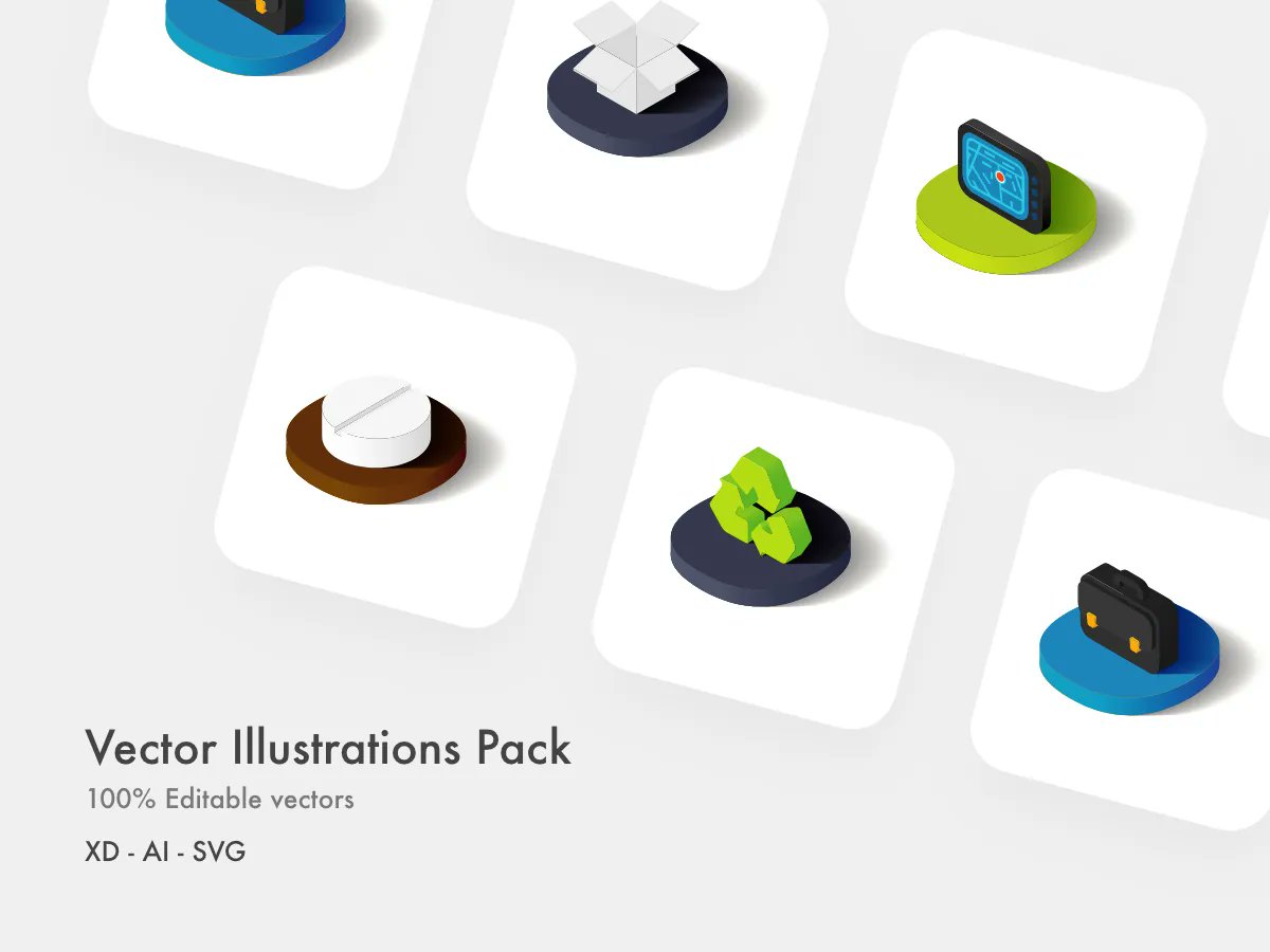 Download Vector Pack Illustrationsmade by James Cruz at: 👉 uplabs.com/posts/vector-p…