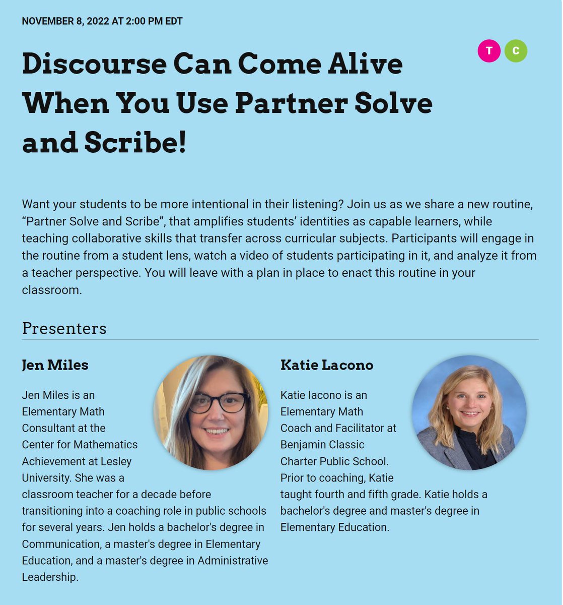 Center for Mathematics Achievement at Lesley Univ. tweet media