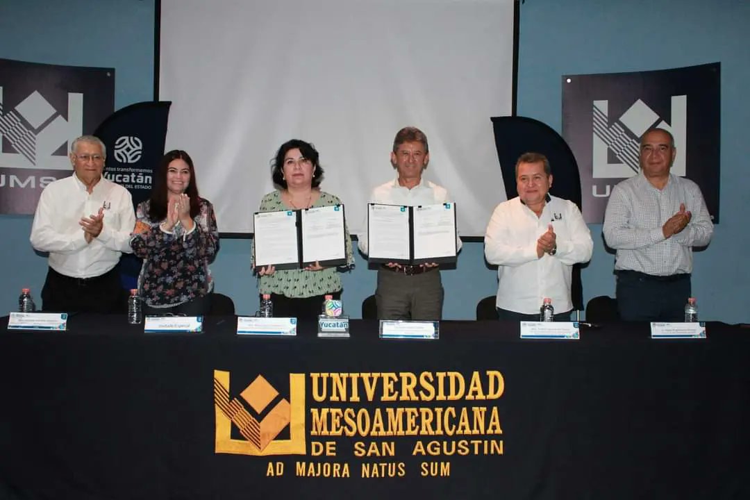IDEY_oficial's tweet photo. Como nos instruyó el Gobernador @MauVila, buscando impulsar la trayectoria deportiva y la formación académica de nuestros atletas, firmamos un convenio con la @UMSA_MERIDA, el décimo que realizamos con universidades en #Yucatán. (1/2) https://t.co/lzsv5vieJ3