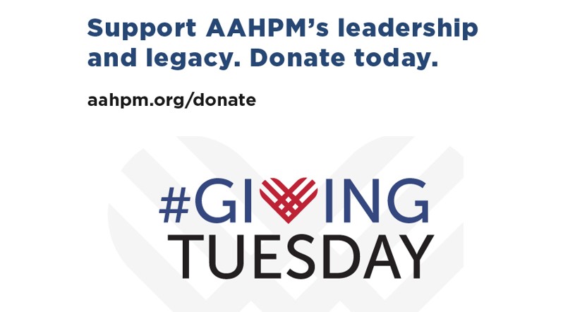 Next month, AAHPM will be celebrating #GivingTuesday. Please support our mission of advancing #hapc through enhancing learning, cultivating knowledge and innovation, strengthening workforce, and advocating for public policy to achieve our vision.