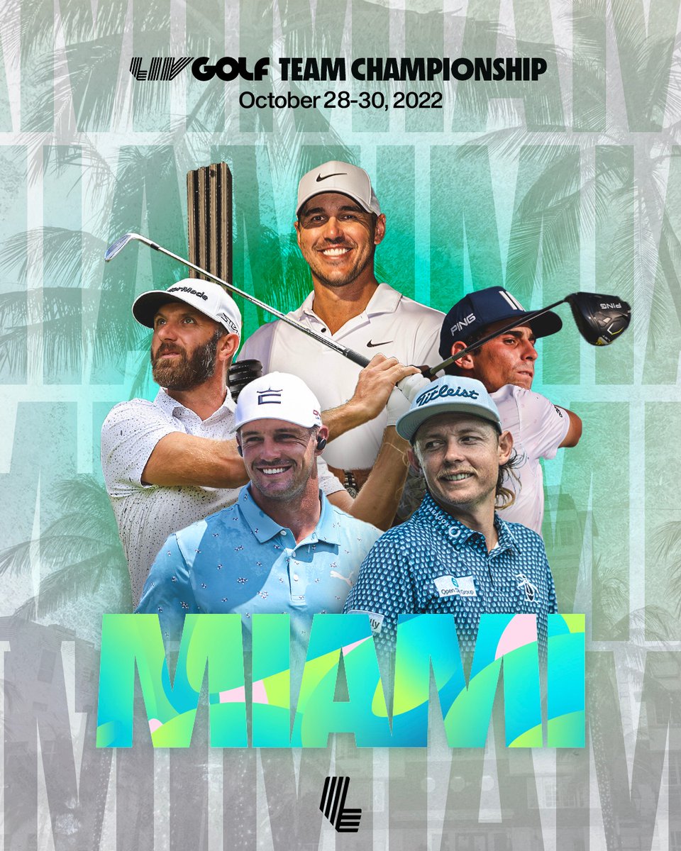 Field notes for #LIVGolfMiami 

▶️ By The Numbers
▶️ Brooks Talks Team Competition
▶️ Captain vs. Captain

Odds and Ends, Season's Best and more ...
livgolf.com/news/field-not…