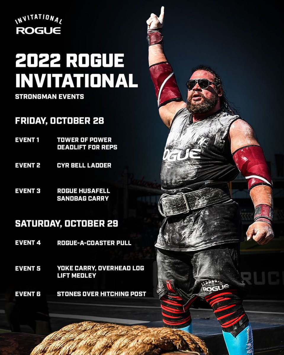 Rogue Fitness on Twitter "Strongman and Individual events for the 2022