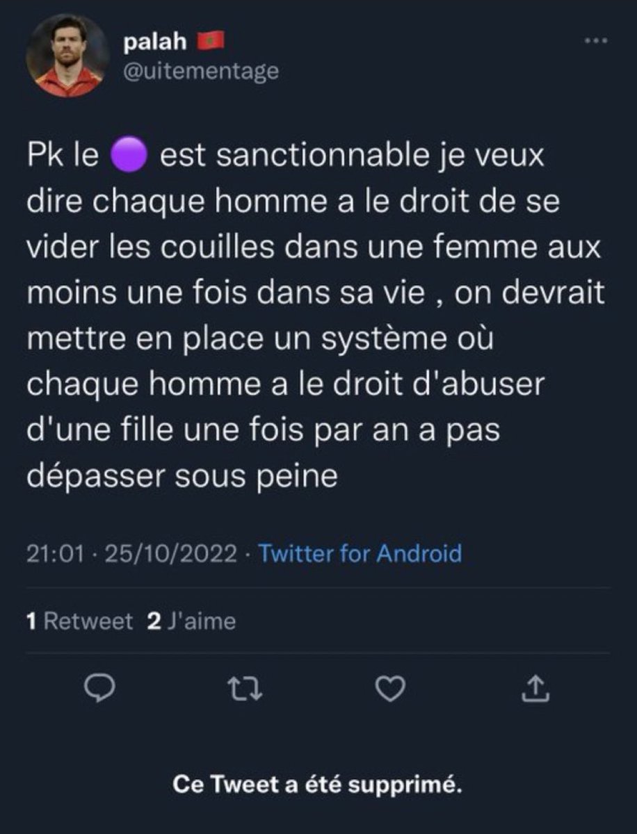 shadibrabus's tweet photo. La prison c’est c’que tu mérite https://t.co/MNivbhXfVe