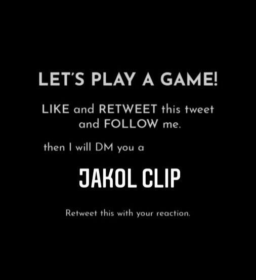Calvin8476's tweet photo. LETS PLAY!!! I WILL SEND YOU MY JAKOL CLIP. FOLLOW RETWEET AND COMMENT https://t.co/qxWj3UbMVD