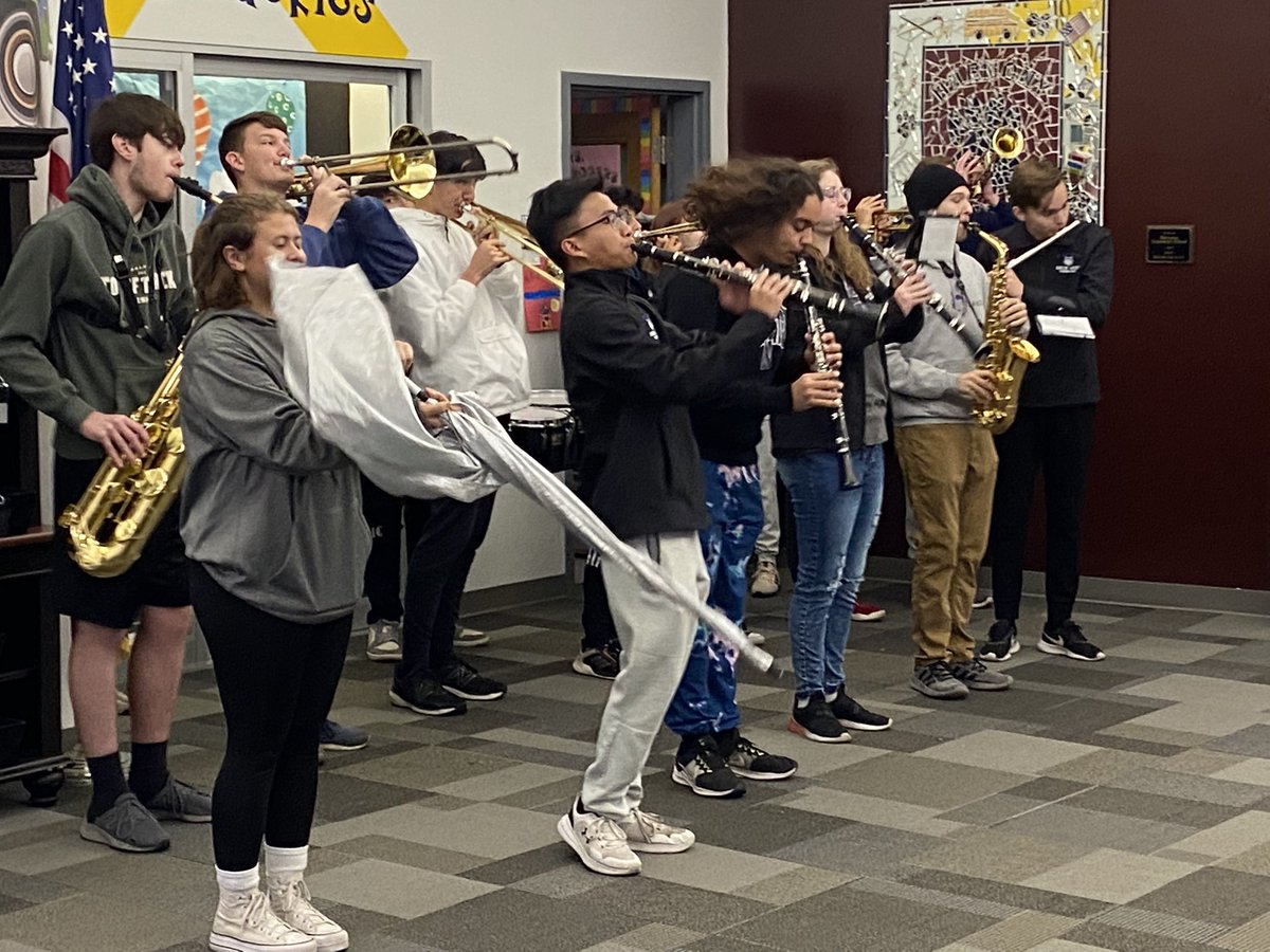 BVNW pep band started our day off with putting a little “pep” in our Harmony step! Thank you guys for the beautiful music! #welovemusic