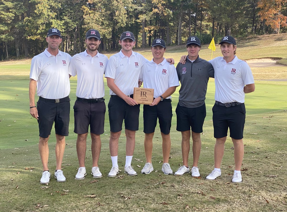 Mens golf takes home some hardware at the LR Fall Invitational 🏆🥇

Bears won the tournament by 18 shots with a -8 on the final day!