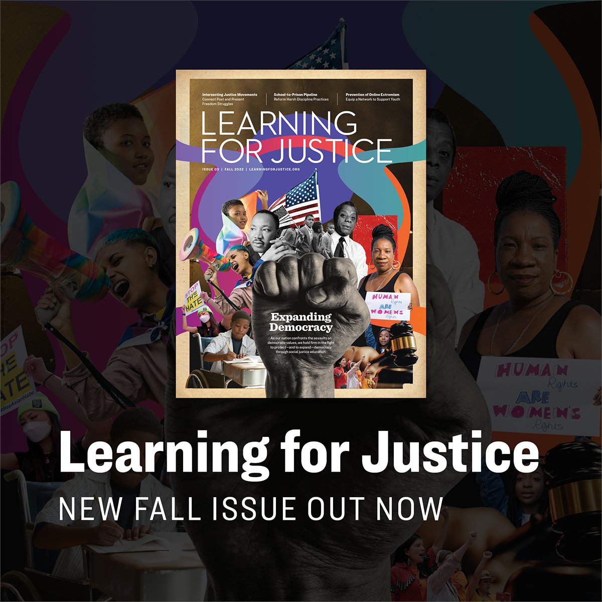 splcenter's tweet image. 📣 #LearningForJustice Magazine—New Fall Issue is out now: bit.ly/3gEXeBg

This issue by @learnforjustice calls on us to use our strengths to work toward advancing the #humanrights of all people by advocating for one another in education and all sectors of society.