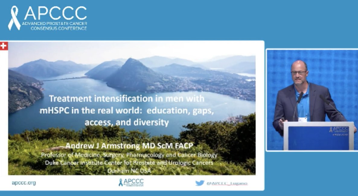 The uptake of new treatment options for #mHSPC in real life -- Education, access, use, and diversity. #APCCC22 presentation by @AarmstrongDuke @DukeCancer. #WatchNow on UroToday > bit.ly/3RH2AJG @APCCC_Lugano @Silke_Gillessen @AOmlin