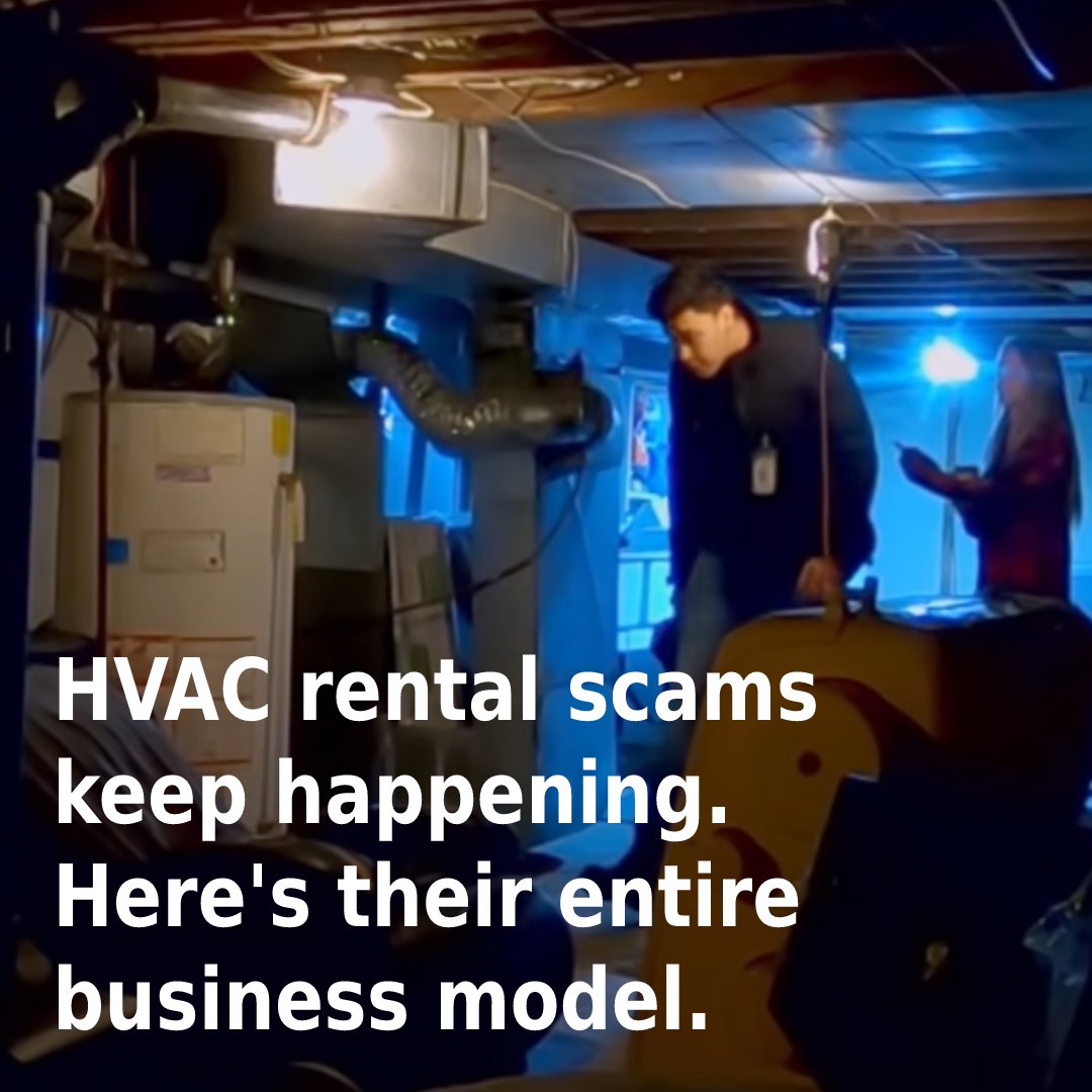 cansumer_ca's tweet photo. 1. Create companies with legitimate-sounding names
2. Advertise to susceptible customers
3. In-home sales pitch
4. Install the equipment
5. Place a lien on the property
6. Shut down sales company
7. Sit back and collect debts
8. Repeat

https://t.co/pmJYueis3D

#hvacrental https://t.co/dcCPVTMdtM