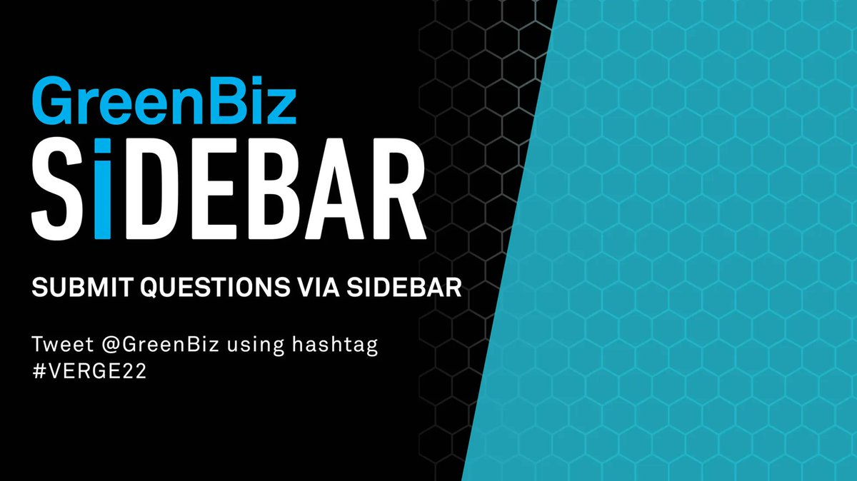 trellisgroup_'s tweet photo. #VERGE22 virtual event is starting now at @GreenBiz! Watch the livestream for SideBar interviews exclusive to our virtual audience with hosts @iamDEONNA &amp; @LeahGarden6. Have questions for today's keynote speakers? Tweet us (@GreenBiz) and we might ask them during their keynote! https://t.co/EWxCc05GzH