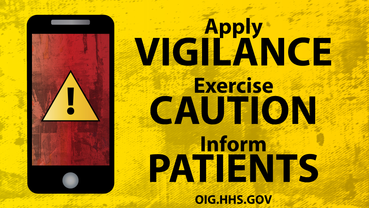 #FraudAlert: Health care professionals are urged by HHS-OIG to apply more vigilance, exercise caution, and be informed before entering into agreements with purported telemedicine companies. Learn more: bit.ly/3VNWwlu.