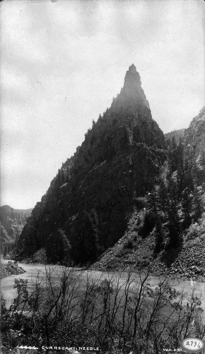 Old Colorado Photos on Twitter "View of Curricanti (Curecanti) Needle, a rock formation, and