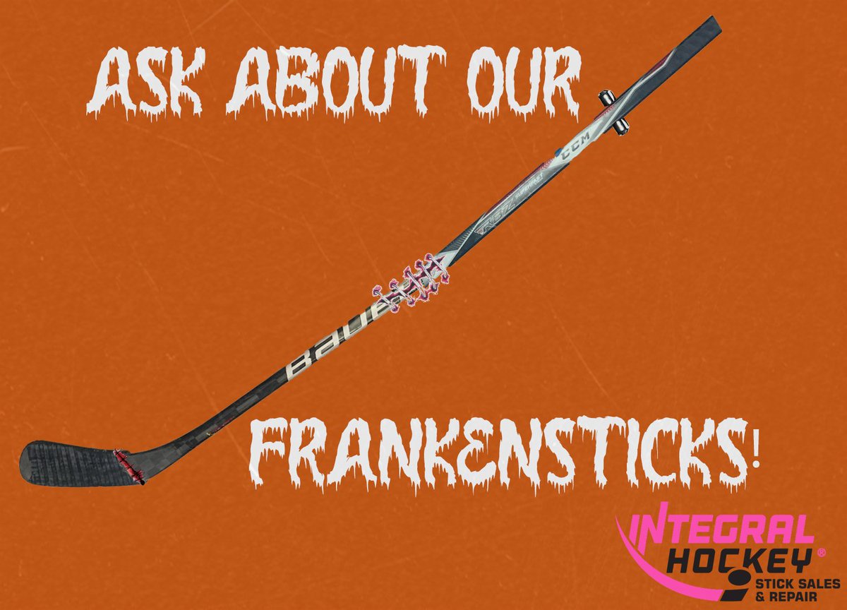 Integralhockey's tweet photo. Did you know that we can splice two different brands of sticks together to build your ultimate stick? Do you have a blade off a Bauer, but love a CCM shaft? We can build a totally custom Frankenstick for you! Find out more by visiting out website and finding your nearest location https://t.co/TB7dIK14l0