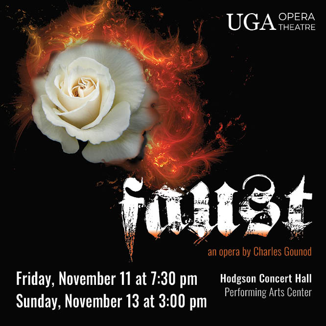 It's #WorldOperaDay! Have you bought your tickets for "Faust" yet? Only two performances, November 11 &amp; 13, of this massive opera featuring three amazing UGA ensembles including Opera Theatre, Hodgson Singers, and Symphony Orchestra. Don't miss it! music.uga.edu