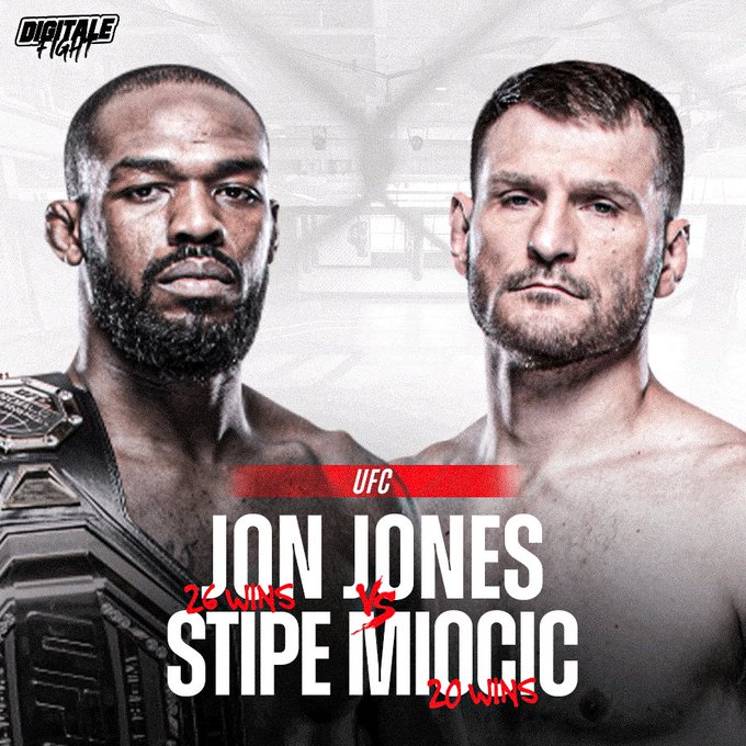 Jon Jones: Stipe ile 10 Aralık'ta Vegas'da dövüşmeye hazırlanıyorum. Stipe ile UFC'nin arasında neler olup bittiğini bilmiyorum ama ben dövüşmeye hazırım!