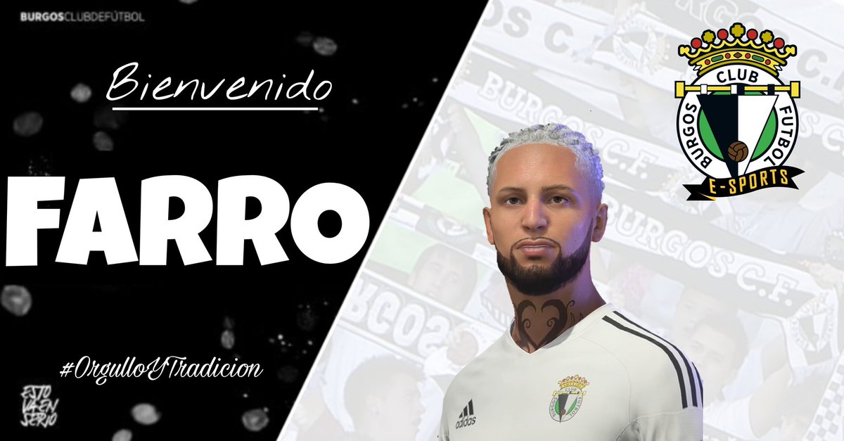 BCFeSports's tweet photo. 🎮 NUEVO FICHAJE || #PRESENTACION 

@Gmm97_ nuevo fichaje del BCF eSports. 

Experiencia y veteranía para la medular. Farro refuerza el centro del campo para esta nueva temporada.

👋🏼¡Bienvenido!👋🏼

⚪️⚫️#OrgulloYTradicion⚫️⚪️ https://t.co/uouaSv4XqQ