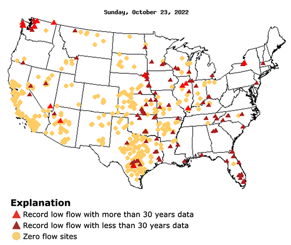 NOAADrought's tweet photo. Drought Update for the Midwest and Missouri River Basin

Drought has expanded, intensified, and is expected to persist.

The Mississippi, Missouri, and Ohio Rivers have hit record low levels.

Multiple rounds of significant precip are needed.

See https://t.co/rnIDKDG88F @NOAA https://t.co/oSS8bgIW7p