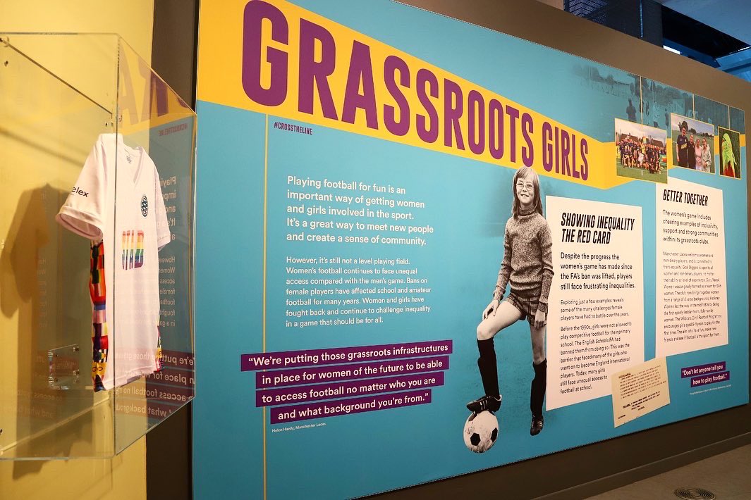 ManchesterLaces's tweet image. It’s not everyday you get to see your club’s kit in a museum… massive thank you to the @FootballMuseum for featuring our kits in their exhibition and letting us share this moment with our players 🥹

📸 Jo McDonald